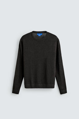 JERSEY REGULAR FIT 100% LINO AARON LEVINE X ZARA / Chocolate  фото 6