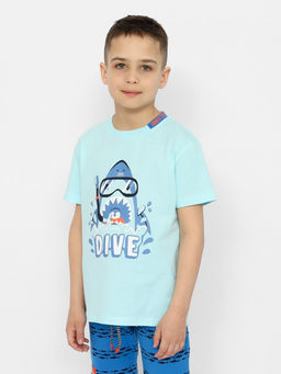 CRB wear/CSKB 90180-43-370 Комплект для мальчика (футболка, шорты),голубой/Ex.Cherubino фото 3