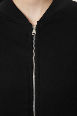 TRENDYOLMILLA Antrasit Fermuarl? Oversize/Genis Kal?p Kal?n Ici Polarl? Orme Sweatshirt TWOAW25SW00122 фото 8