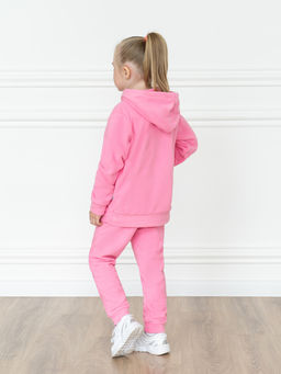 Костюм детский флисовый розовый 7043г(ш) (146, 76)