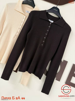 Кофта женская однотонная с пуговицами