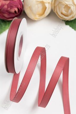 Лента репсовая 1 см*20 ярд "1 сорт" (SF-1346) розовая пенка №236