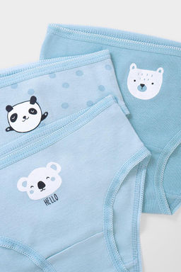 Crockid _ К 1909-3уп/голубой,зимнее небо,горошек трусы д/дев яс  фото 2