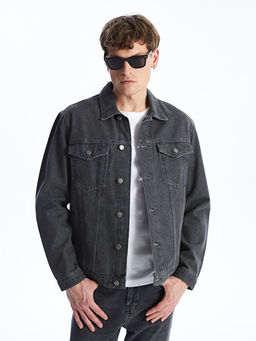 Standart Kal?p Erkek Jean Ceket