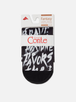 Цена за 2 пары. Носки Классические CONTE FANTASY Плотные носки с черным мыском и рисунком Brave mix - Conte elegant фото 7