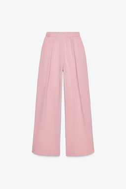 WASHED-EFFECT INTERLOCK TROUSERS - Zara фото 5