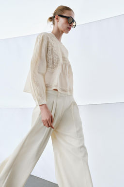 ZW COLLECTION EMBROIDERED SHIRT - Zara фото 10