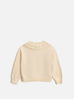 ACOOLA / Кардиган детский для девочек Jojo бежевый  фото 2