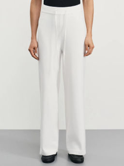 Широкие трикотажные брюки из вискозы / Zarina фото 2