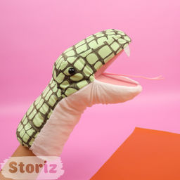 Мягкая игрушка-рукавичка НГ Змея 30см - Storiz фото 4