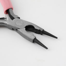 Круглогубцы с бокорезом, для рукоделия, 13×6.5 см, розовые