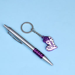 Набор подарочный 2в1 (ручка, брелок сердечко) микс - Simaland фото 2