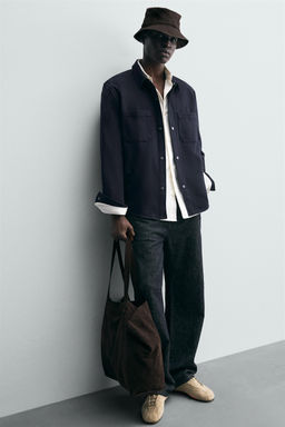 COMFORT TEXTURED OVERSHIRT - Zara фото 6