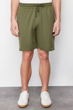 Haki Regular/Normal Kesim Orta Boy Yaz? Bask?l? Sort TMNSS21SR0377