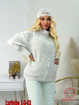 Жилетка вязанная на молнии