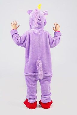 Пижама кигуруми фиолетовый Единорог (детская)