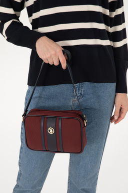 Женская бордовая сумка через плечо Неожиданная скидка в корзине - U.s. polo assn фото 2