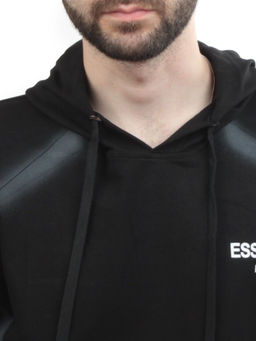 2649 BLACK/GRAY Толстовка мужская (75% хлопок, 20% полиэстер, 5% спандекс) - Фабричный китай фото 3