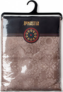 Скатерть 160x310 светло-коричневый полиэстер - Denastia фото 5