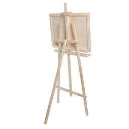 Мольберт тип «Лира» 175×62 см, планшет 70×50 мм, полка 66×12 см, с бегунком, неокрашенное дерево, Calligrata