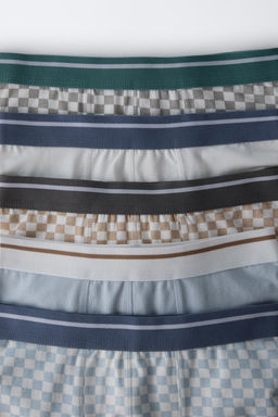 AGES 6-14/ 5-PACK OF CHECKERBOARD PRINT BOXERS - Zara фото 2