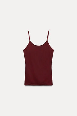 POLYAMIDE SLIM STRAP T-SHIRT - Zara фото 16