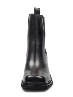 01-E21B-1A BLACK Ботинки демисезонные женские (натуральная кожа, байка) - Фабричный китай фото 10