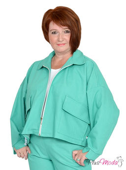 Жакет с капюшоном Модель №928 размеры 44-84 - Plusmoda фото 2
