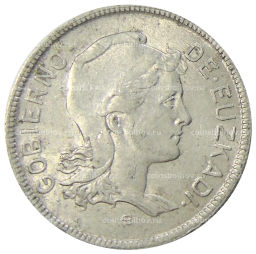 Монета 2 песеты 1937 года Испания (Эускади)