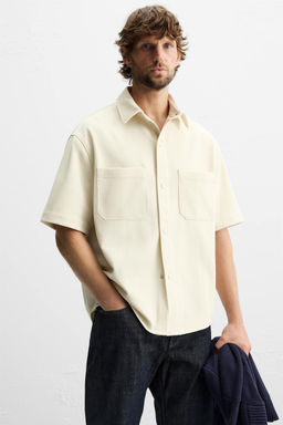 TEXTURED COMFORT OVERSHIRT - Zara фото 5