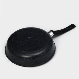 Сковорода Доляна «Элит», d=24 см, пластиковая ручка, антипригарное покрытие, алюминий, чёрная