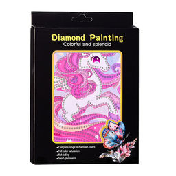 Мозаика алмазная "Гациозный единорог" 15*20см