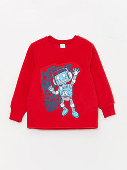 Bisiklet Yaka Nak??l? Uzun Kollu Polar Erkek ?ocuk Pijama Tak?m? - Waikiki фото 2