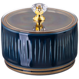 НАБОР БАНОК LEFARD HERBAL С ПЛАСТИК. КРЫШКОЙ 2 ШТ. 230 МЛ НА МЕТАЛЛ. ПОДСТАВКЕ СИНИЙ  фото 4