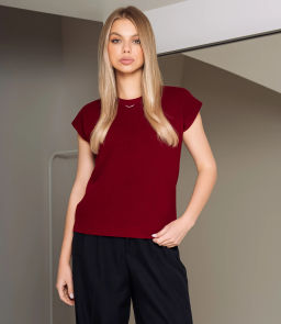 Футболка #КТ6002 (1), бордовый