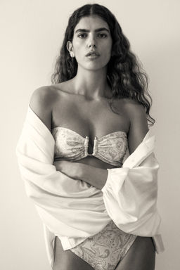 Top de bikini bandeau con relleno - H&m фото 2