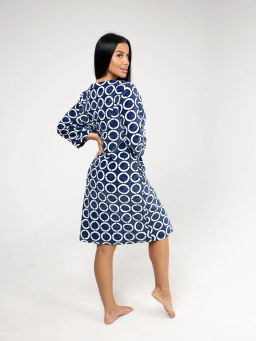 Халат женский, цвет синий