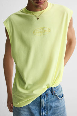 TANK TOP WITH RAISED PRINT - Zara фото 5