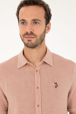 U. S. Polo Assn / Мужская рубашка с коротким рукавом в плитку - U.s. polo assn фото 2