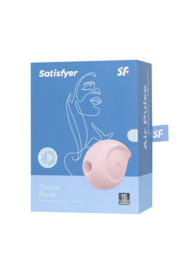 Вакуум-волновой бесконтактный стимулятор клитора Satisfyer Sugar Rush, силикон, розовый фото 14