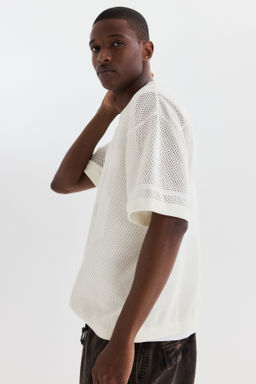 Camiseta de malla Boxy Relaxed Fit - H&m фото 4