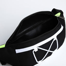 Сумка поясная со шнуровкой, цвет чёрный - Nazamok фото 7