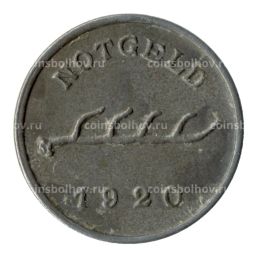 Монета 1 пфенниг 1920 года Германия Нотгельд (Мергентхайм)