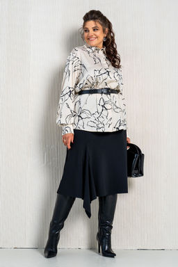 Костюм Aira Style 24-15 Бежево-черный  фото 4