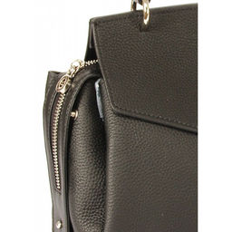 Сумка женская натуральная кожа GU 2066-76010, 2отд, плечевой ремень, черный 265747 - Adelia фото 4