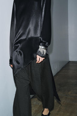 ZW COLLECTION ASYMMETRIC LONG BLOUSE - Zara фото 6