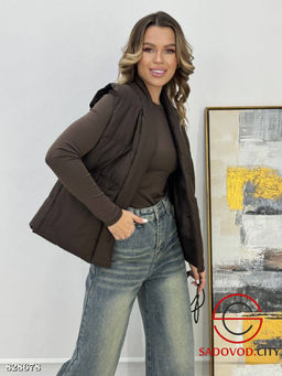 Жилетка весенняя на кнопках