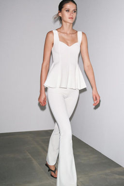 STRETCH FLARE TROUSERS - Zara фото 2