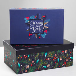 Набор коробок 10 в 1 Новогодний, 12 х 7 х 432.5 20 12.5 см 4 - Дарите счастье фото 2