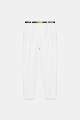 TROUSERS WITH BELT - Zara фото 14